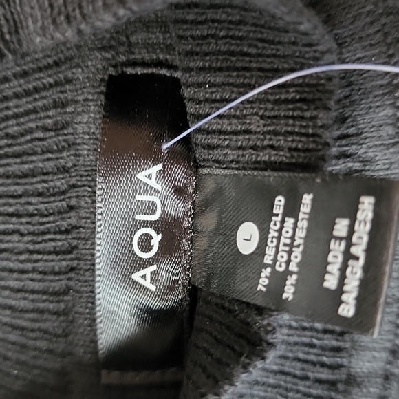 NWT Aqua Knit ribbed back mock neck top size large - Picture 6 of 16